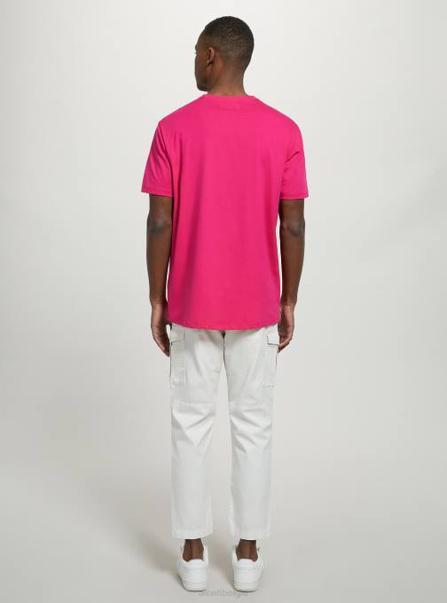 Heren Alcott bk1 zwart katoenen T-shirt met ronde hals kleding PT241202