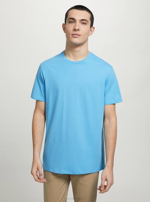 Heren Alcott bk1 zwart katoenen T-shirt met ronde hals kleding PT24617