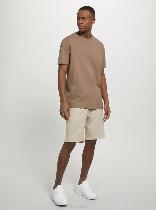 Heren Alcott bk1 zwart katoenen T-shirt met ronde hals kleding PT24681