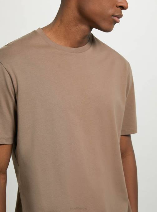 Heren Alcott bk1 zwart katoenen T-shirt met ronde hals kleding PT24681