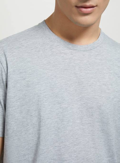 Heren Alcott bk1 zwart katoenen T-shirt met ronde hals kleding PT24687