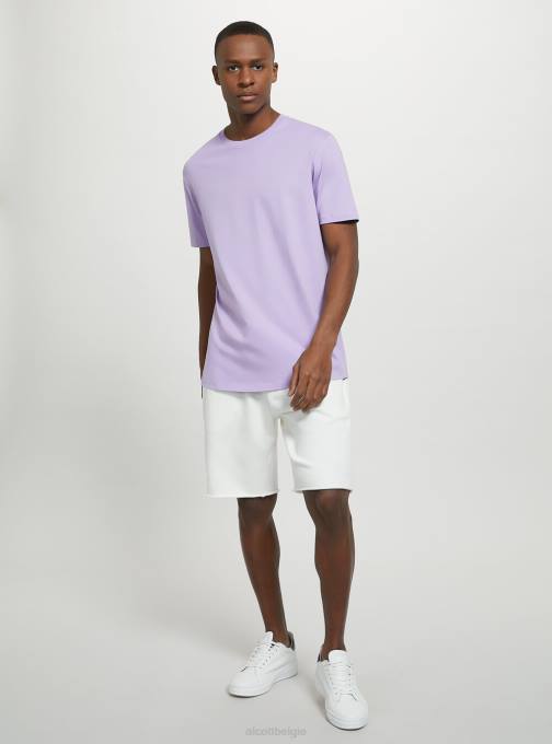 Heren Alcott bk1 zwart katoenen T-shirt met ronde hals kleding PT24742