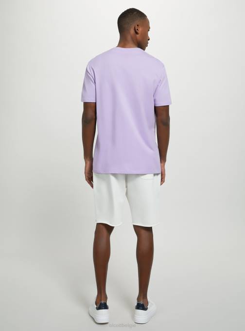 Heren Alcott bk1 zwart katoenen T-shirt met ronde hals kleding PT24742