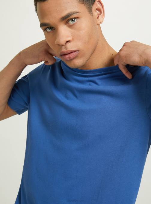 Heren Alcott bk1 zwart katoenen T-shirt met ronde hals kleding PT24791