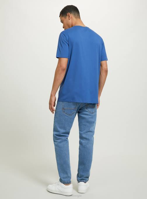 Heren Alcott bk1 zwart katoenen T-shirt met ronde hals kleding PT24791