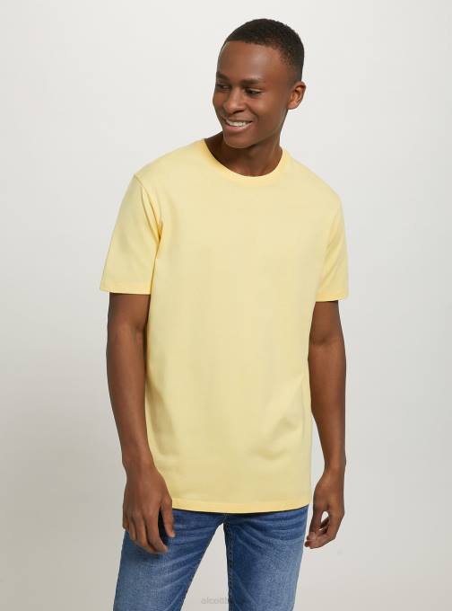 Heren Alcott bk1 zwart katoenen T-shirt met ronde hals kleding PT24792