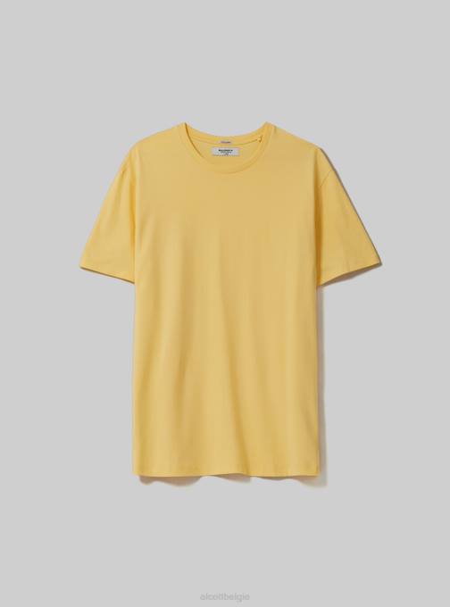 Heren Alcott bk1 zwart katoenen T-shirt met ronde hals kleding PT24792