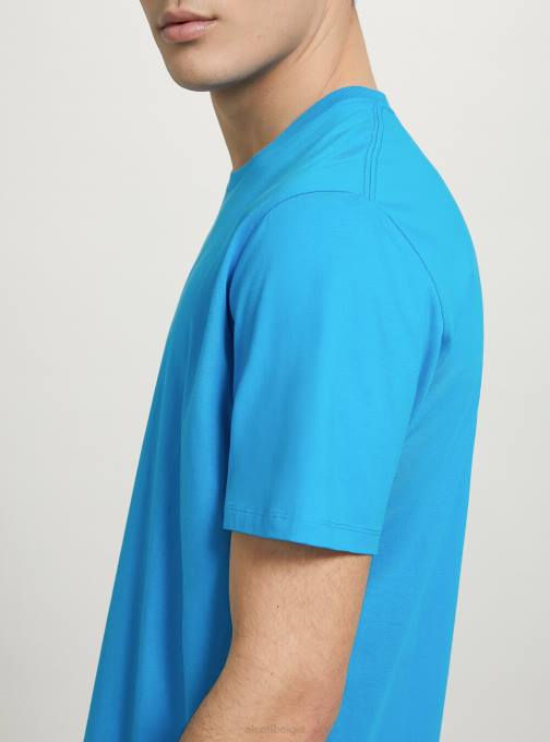 Heren Alcott bk1 zwart katoenen T-shirt met ronde hals kleding PT24892