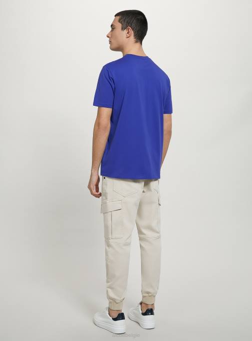 Heren Alcott bk1 zwart katoenen T-shirt met ronde hals kleding PT24933