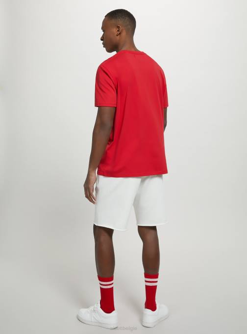 Heren Alcott bk1 zwart katoenen T-shirt met ronde hals kleding PT24963