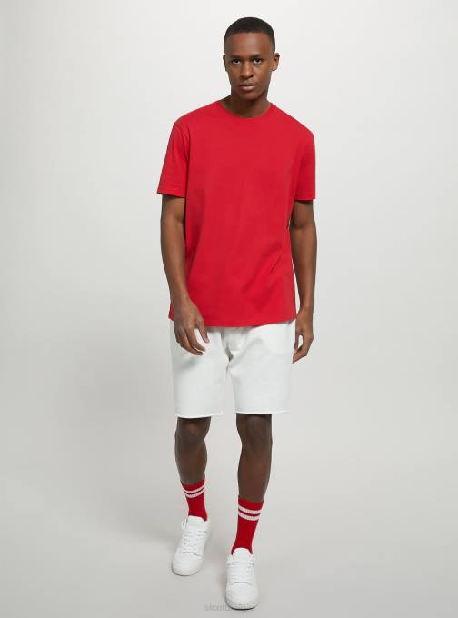 Heren Alcott bk1 zwart katoenen T-shirt met ronde hals kleding PT24963