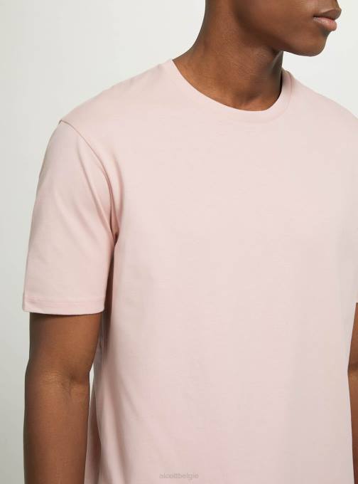 Heren Alcott bk1 zwart katoenen T-shirt met ronde hals kleding PT24972