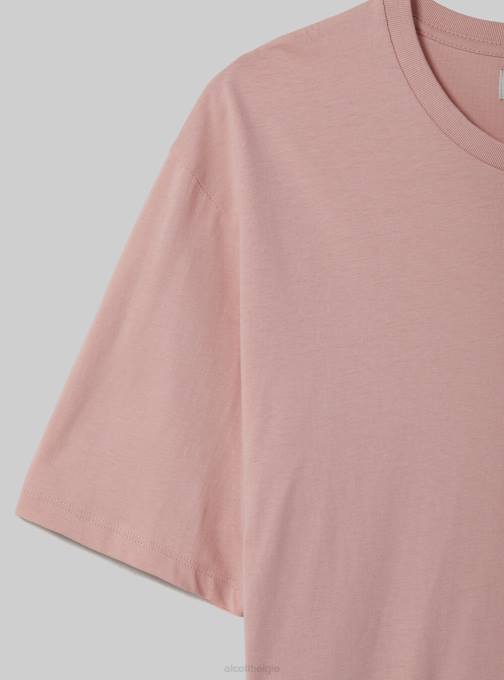 Heren Alcott bk1 zwart katoenen T-shirt met ronde hals kleding PT24972