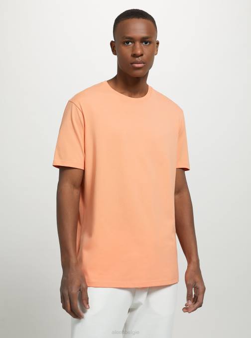 Heren Alcott bk1 zwart katoenen T-shirt met ronde hals kleding PT24976