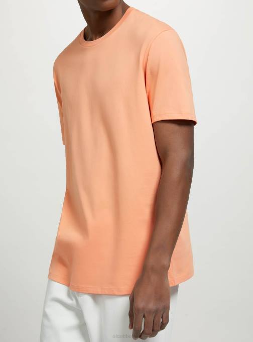 Heren Alcott bk1 zwart katoenen T-shirt met ronde hals kleding PT24976