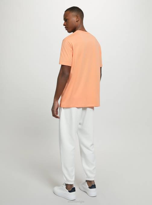 Heren Alcott bk1 zwart katoenen T-shirt met ronde hals kleding PT24976