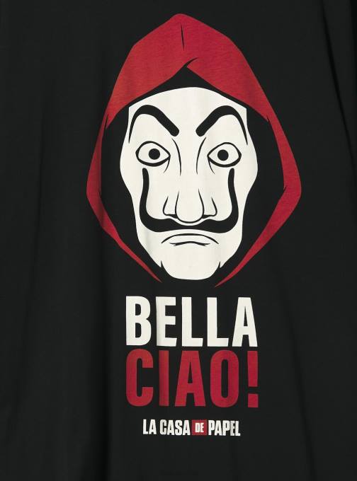 Heren Alcott bk1 zwart la casa de papel t-shirt kleding PT24942