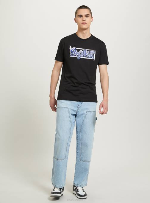 Heren Alcott bk1 zwart naruto-shirt kleding PT24648