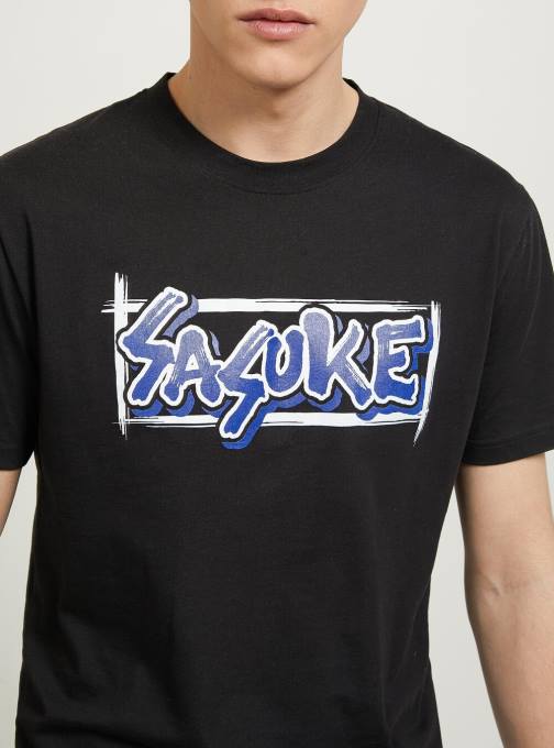 Heren Alcott bk1 zwart naruto-shirt kleding PT24648