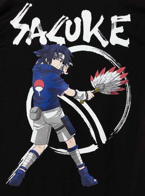 Heren Alcott bk1 zwart naruto-shirt kleding PT24648