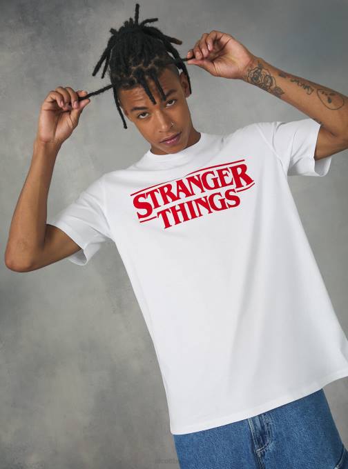 Heren Alcott bk1 zwart vreemdere dingen t-shirt kleding PT241160