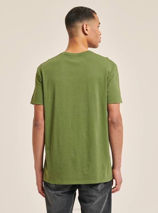 Heren Alcott c0214 blauw maglietta girocollo con taschino in katoen kleding PT24712