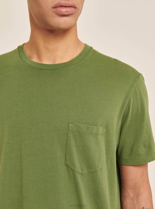 Heren Alcott c0214 blauw maglietta girocollo con taschino in katoen kleding PT24712