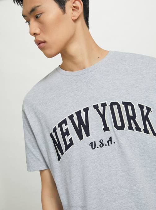 Heren Alcott c104 crème Oversized katoenen T-shirt met patch kleding PT241185