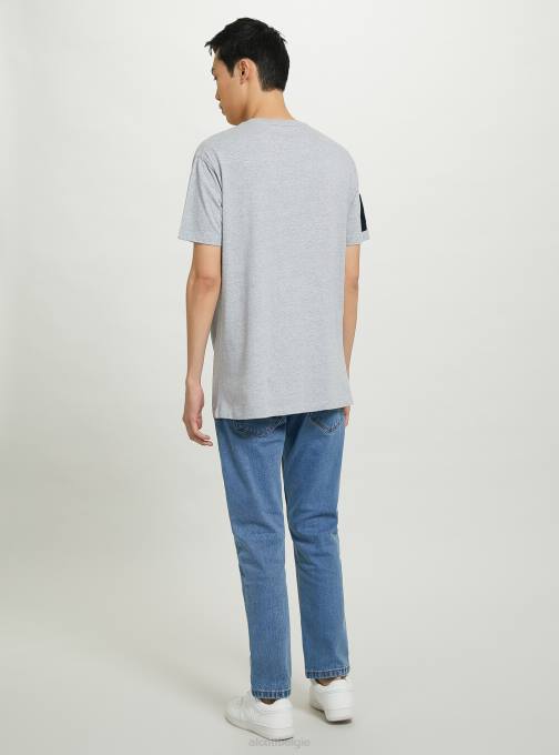 Heren Alcott c104 crème Oversized katoenen T-shirt met patch kleding PT241185