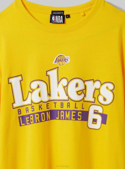 Heren Alcott ja2 geel medium NBA-T-shirt kleding PT241034