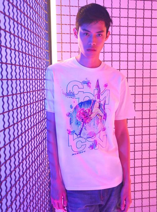 Heren Alcott sa2 zand medium officieel t-shirt kleding PT24386