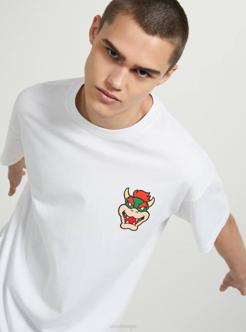 Heren Alcott wh3 wit Super Mario-shirt kleding PT24673