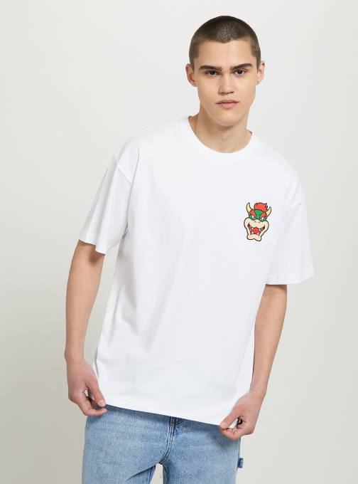 Heren Alcott wh3 wit Super Mario-shirt kleding PT24673