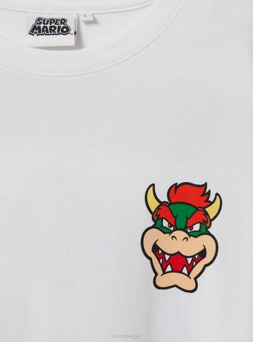 Heren Alcott wh3 wit Super Mario-shirt kleding PT24673