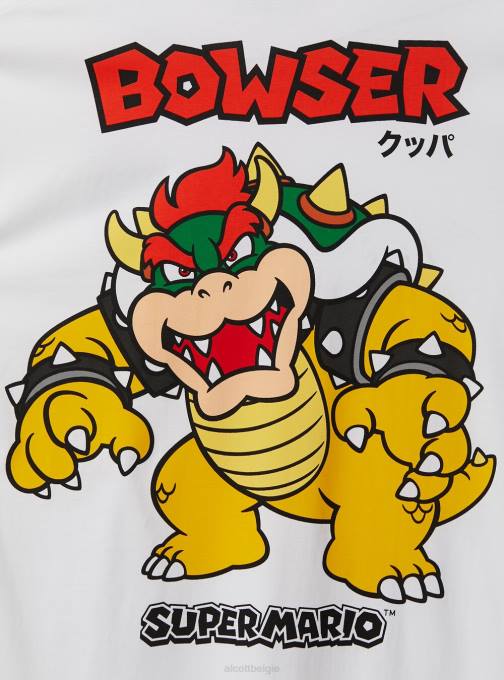 Heren Alcott wh3 wit Super Mario-shirt kleding PT24673