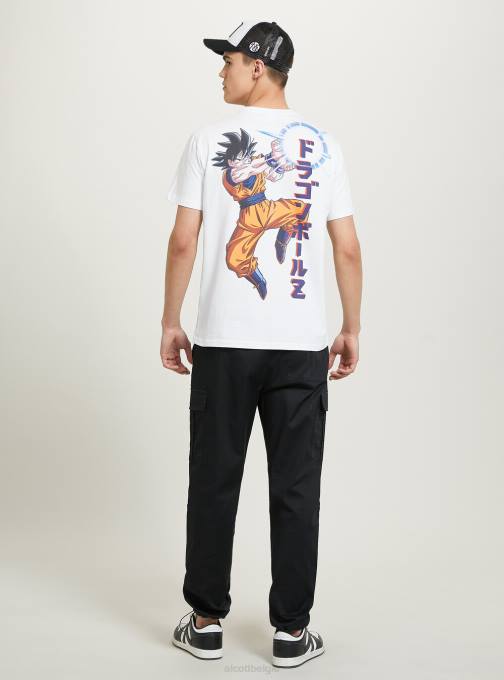 Heren Alcott wh3 wit drakenbal t-shirt kleding PT24660