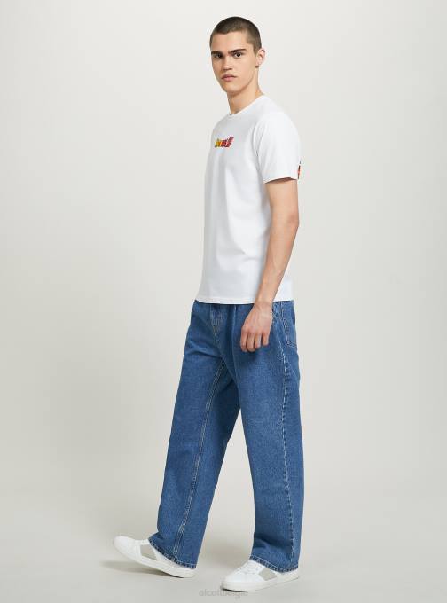 Heren Alcott wh3 wit drakenbal t-shirt kleding PT24667