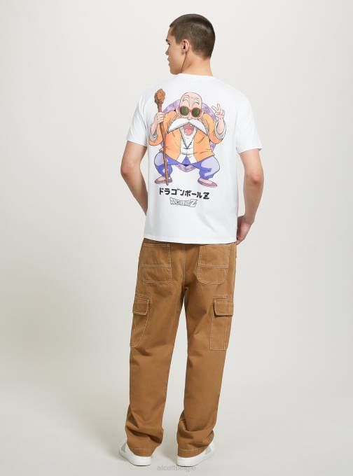 Heren Alcott wh3 wit drakenbal t-shirt kleding PT24868