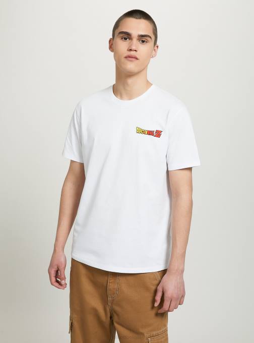 Heren Alcott wh3 wit drakenbal t-shirt kleding PT24868