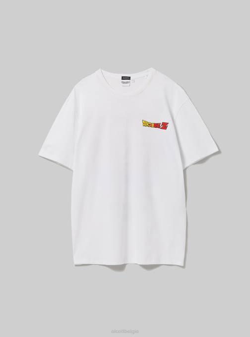 Heren Alcott wh3 wit drakenbal t-shirt kleding PT24868