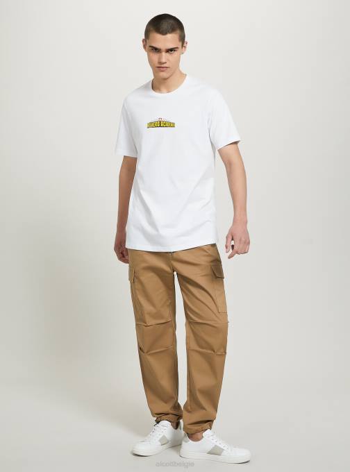 Heren Alcott wh3 wit mijn heldenacademische t-shirt kleding PT24656