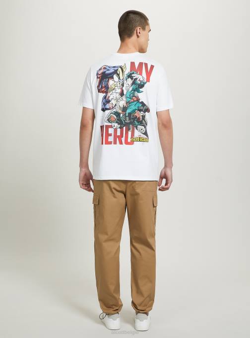 Heren Alcott wh3 wit mijn heldenacademische t-shirt kleding PT24656