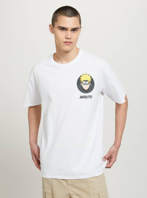 Heren Alcott wh3 wit naruto-shirt kleding PT24652