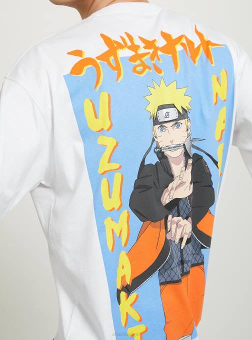 Heren Alcott wh3 wit naruto-shirt kleding PT24694