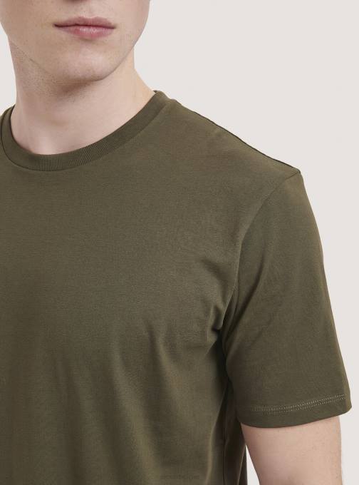 Heren Alcott wit basis katoenen t-shirt kleding PT24780