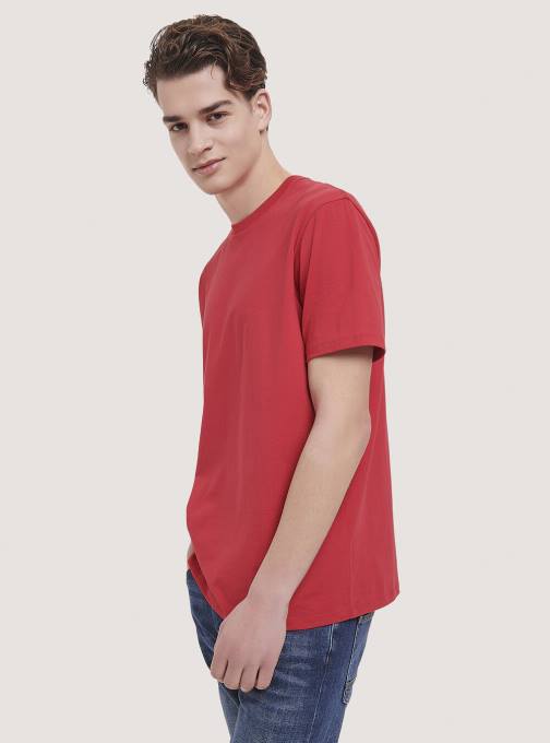 Heren Alcott wit basis katoenen t-shirt kleding PT24781