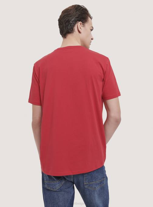 Heren Alcott wit basis katoenen t-shirt kleding PT24781