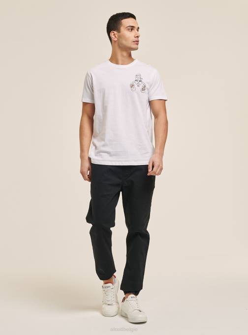 Heren Alcott wit t-shirt popeye kleding PT241007