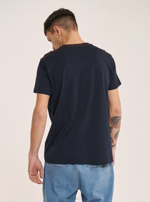 Heren Alcott zwart T-shirt met logo op de voorkant kleding PT241021