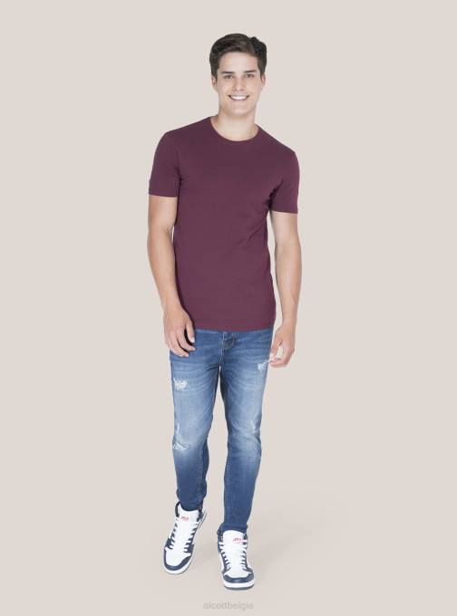 Heren Alcott zwart bedrukt t-shirt kleding PT24924